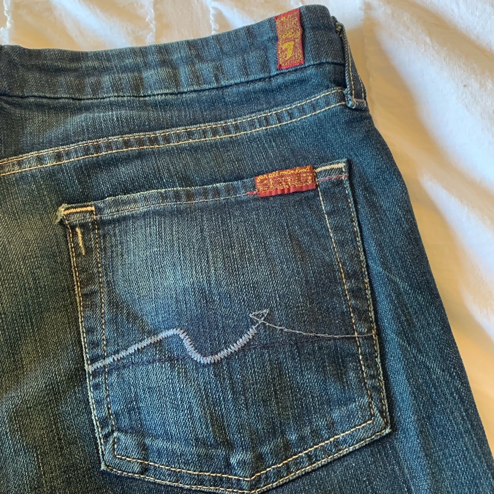 7 For All Mankind Carol Straight Leg Jeans Size 31